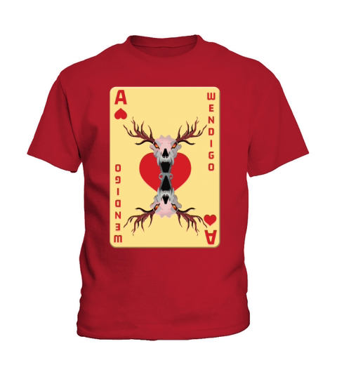 Folk Creature Card Wendigo Halloween Cryptid Kids T-Shirt