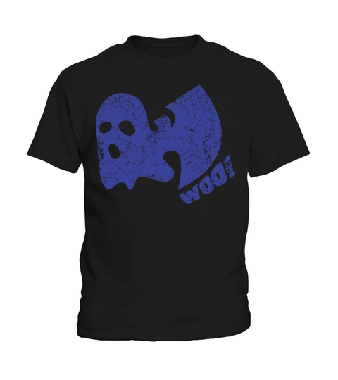 halloween ghost woo wutang blue Kids T-Shirt