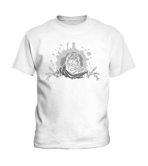 Halloween Zombie Line Art Monster Fan Horror Kids T-Shirt
