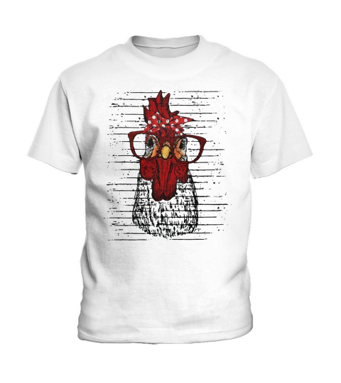 Huhn mit Bandana Stirnband und Brille süßes T-Shirt Kids T-Shirt