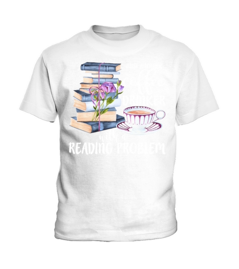 Just Another Coffee Drinker With A Reading Problem Kids T-Shirt