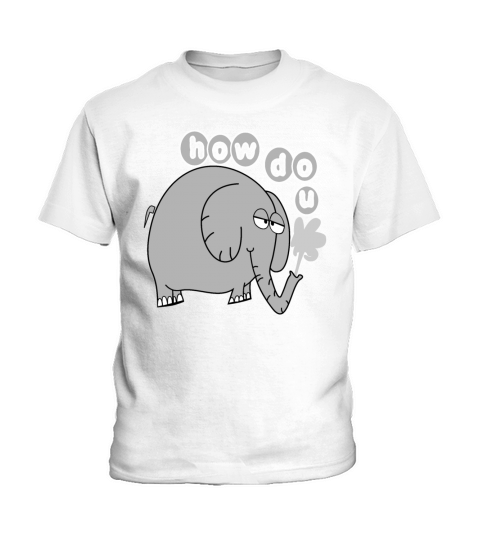 Lazy Elephant toon Kids T-Shirt