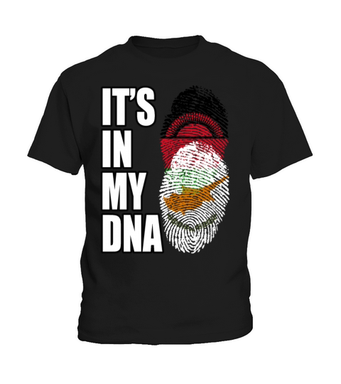 Malawian And Cypriot Mix Heritage DNA Flag Kids T-Shirt