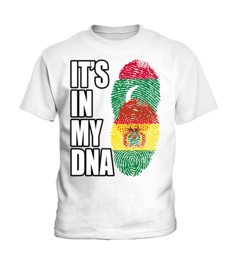 Maldivian And Bolivian Mix Heritage DNA Flag Kids T-Shirt