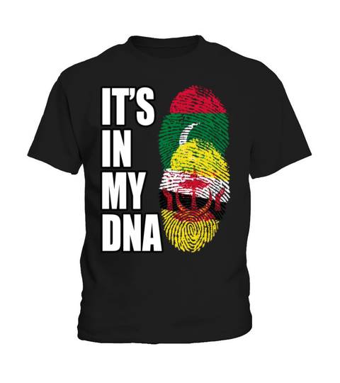 Maldivian And Bruneian Mix Heritage DNA Flag Kids T-Shirt