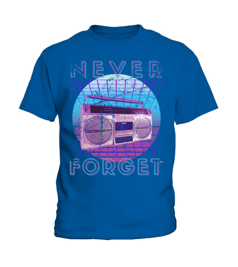 Never Forget Retro 80s 90s Nostalgia Kids T-Shirt
