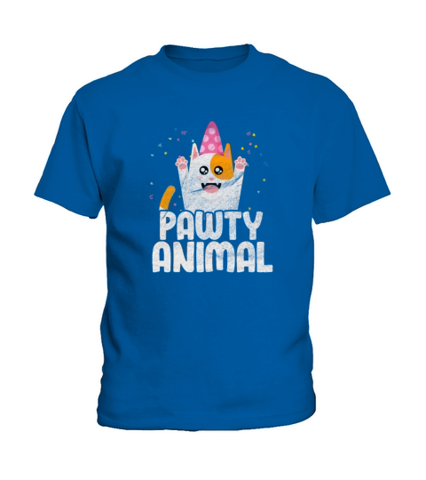 Pawty Animal Cat Vintage Kids T-Shirt