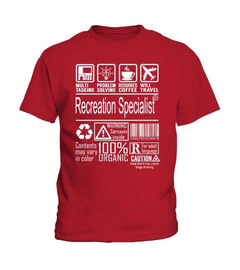 Recreation Specialist Multitasking Job Shirts Kids T-Shirt