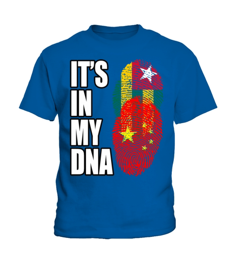 Togolese And Chinese Mix Heritage DNA Flag Kids T-Shirt