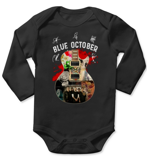 Blue October guitar signatures shirt Long Sleeve Baby One-Piece