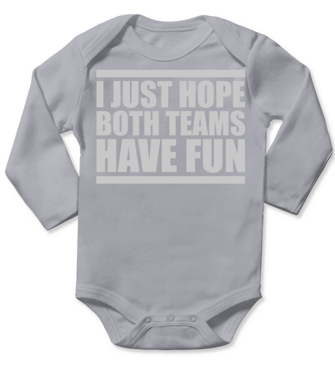 Both Teams Have Fun Long Sleeve Baby One-Piece