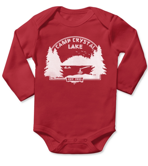 Camp Crystal Lake Long Sleeve Baby One-Piece