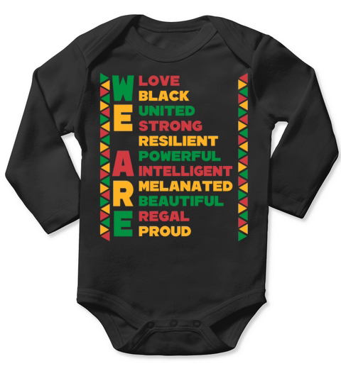 Celebrating Black History Month Long Sleeve Baby One-Piece