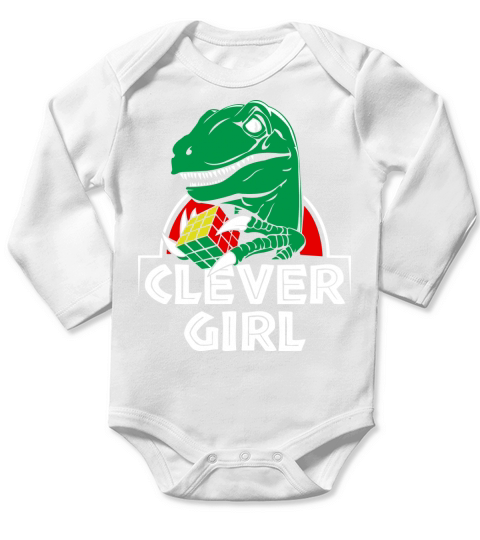 Clever Girl - Baby Onesie Long Sleeve Baby One-Piece