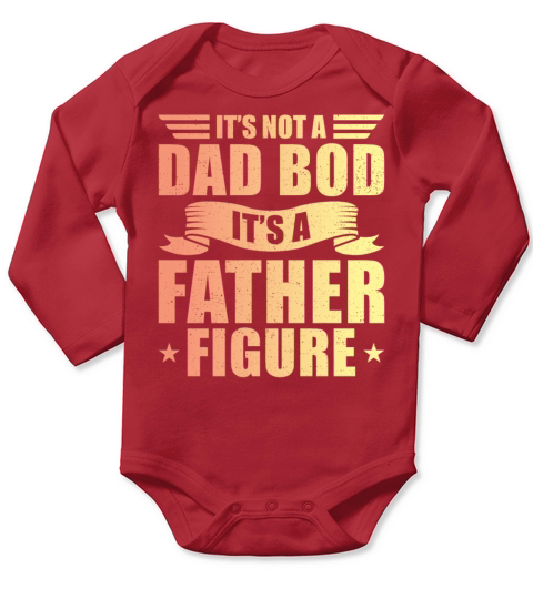 Dad Bod father figure Long Sleeve Baby One-Piece