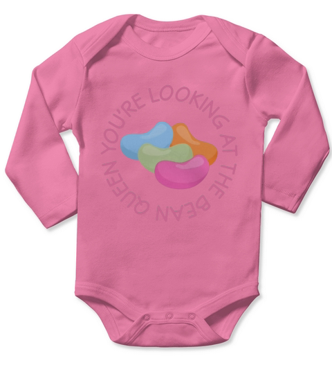 Easter Jelly Bean Queen Kids Shirts Long Sleeve Baby One-Piece