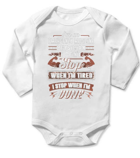 EMERGENCY DOCTOR Long Sleeve Baby One-Piece