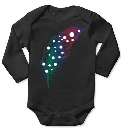 feather Long Sleeve Baby One-Piece