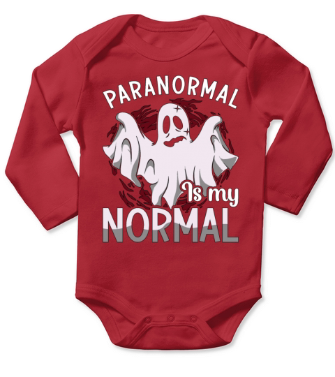 Ghost Hunter Paranormal Is My Normal Ghost Hunting Long Sleeve Baby One-Piece