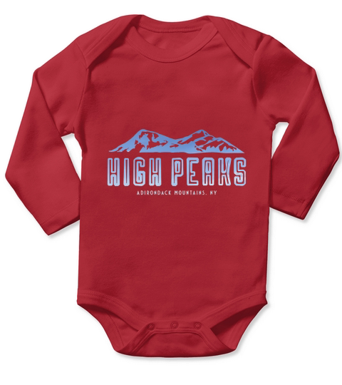 High peaks adirondack mountains Long Sleeve Baby One-Piece