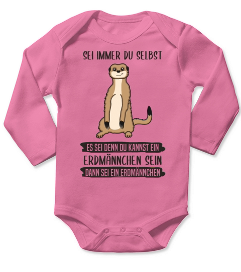 Meerkat Always Be Yourself Quote Gift Long Sleeve Baby One-Piece