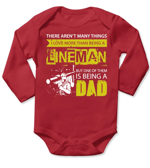 Mens Vintage Tshirt Being A Lineman Dad Fathers Day Gift Long Sleeve Baby One-Piece