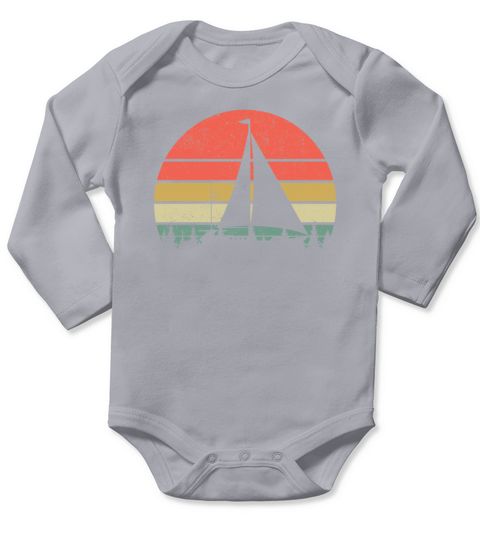 Sailing Yacht Sailor Sailing Ship Vintage Long Sleeve Baby One-Piece