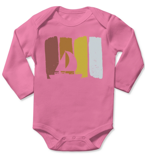 Sailing Yacht Sailor Sailing Ship Vintage Long Sleeve Baby One-Piece