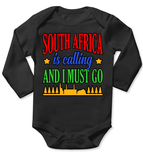South Africa Flag Vintage Long Sleeve Baby One-Piece