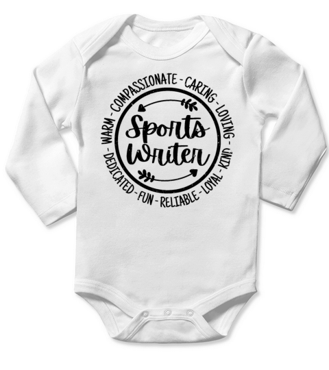 Sports Writer Vintage Gift Long Sleeve Baby One-Piece