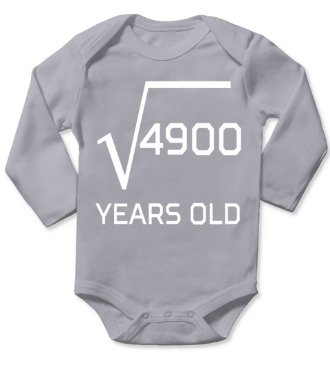 Square Root 4900 Funny 70 Years Old 70th Birthday - Mens T-Shirt Long Sleeve Baby One-Piece