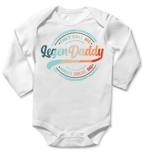 They call me LegenDaddy Long Sleeve Baby One-Piece