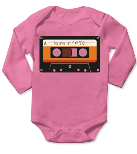 Vintage "Limited Edition" Vintage 1976 Birthday Long Sleeve Baby One-Piece
