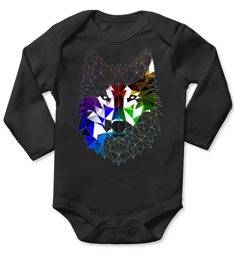 Wolf Long Sleeve Baby One-Piece