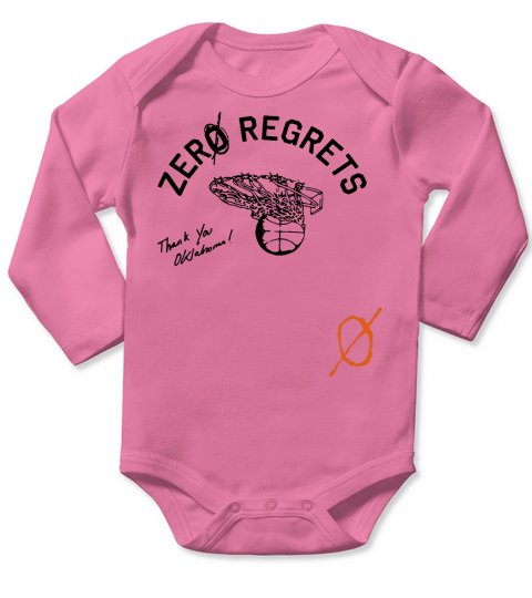 Zero Regrets Honoring Oklahoma Long Sleeve Baby One-Piece