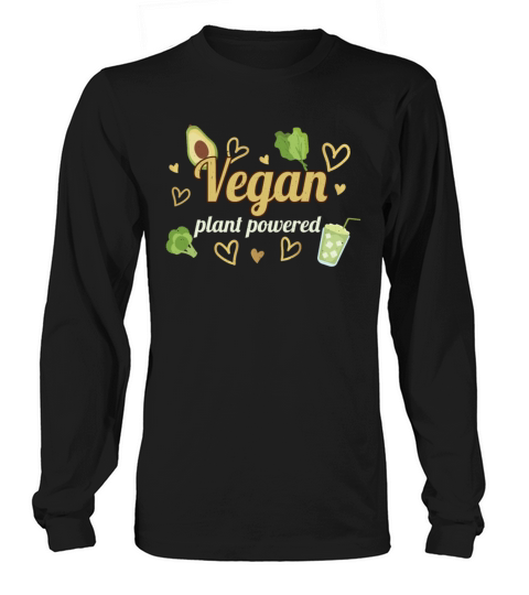 Avocado Heart Vegetable Powered Vegetarian Vegan Long sleeved Unisex