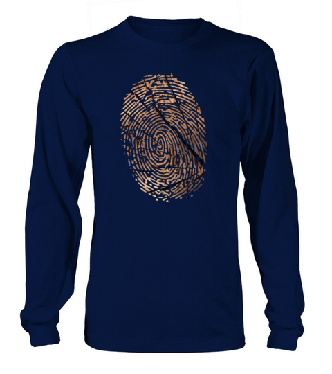 Fingerabdruck Holz Long sleeved Unisex