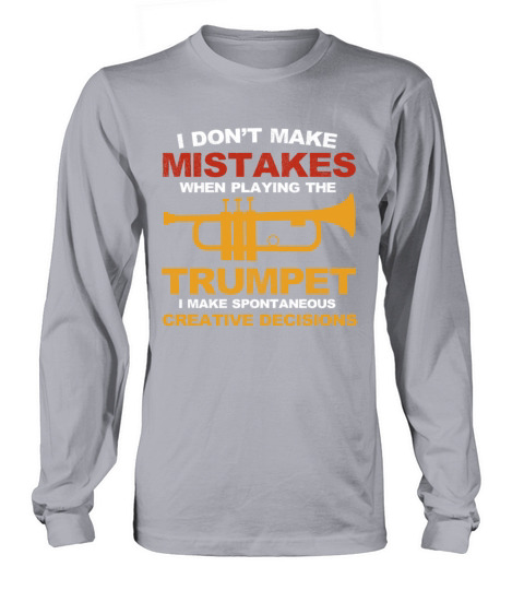 Funny Trumpeter Trumpet Player Vintage Gifts Long sleeved Unisex