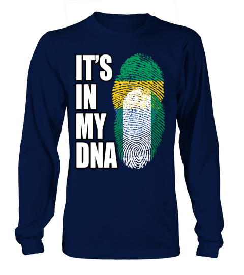 Gambian And Nigerian Mix Heritage DNA Flag Long sleeved Unisex