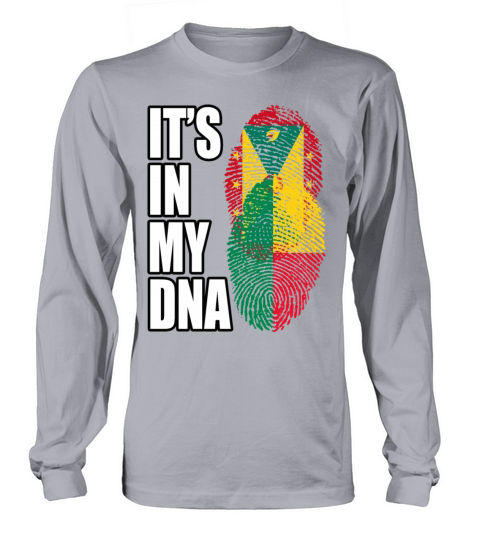 Grenadian And Benin Mix Heritage DNA Flag Long sleeved Unisex