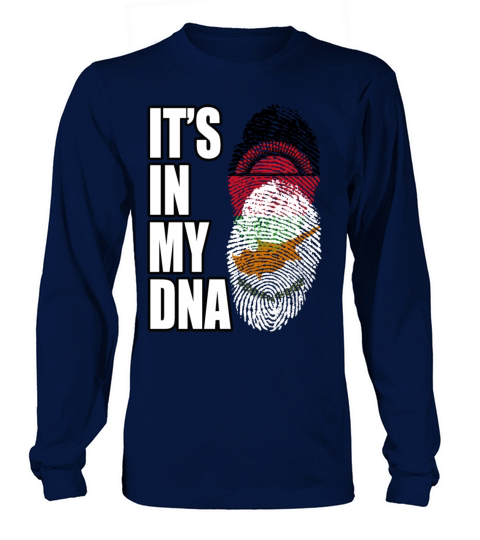 Malawian And Cypriot Mix Heritage DNA Flag Long sleeved Unisex