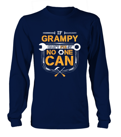 Mens Funny Grampy Shirt Handyman Fathers Day Gift Long sleeved Unisex