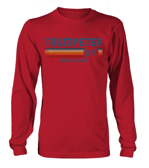 Trumpet Player Retro Vintage Long sleeved Unisex