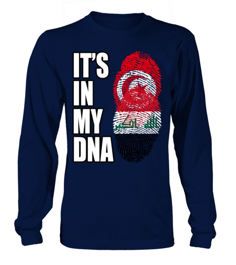 Tunisian And Iraqi Mix Heritage DNA Flag Long sleeved Unisex