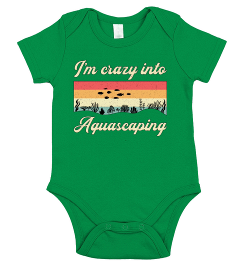 Aquarium Im Crazy Into Aquascaping Fish Aquarist Short Sleeve Baby One-Piece