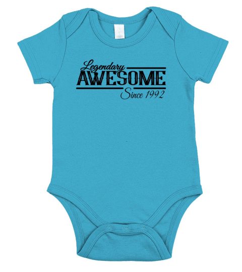 Awesome Since 1992 Birthday Sayings Short Sleeve Baby One-Piece