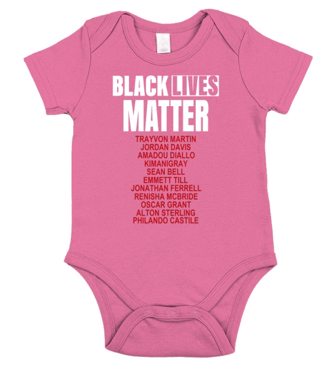 Black Lives Matter T-Shirts Short Sleeve Baby One-Piece