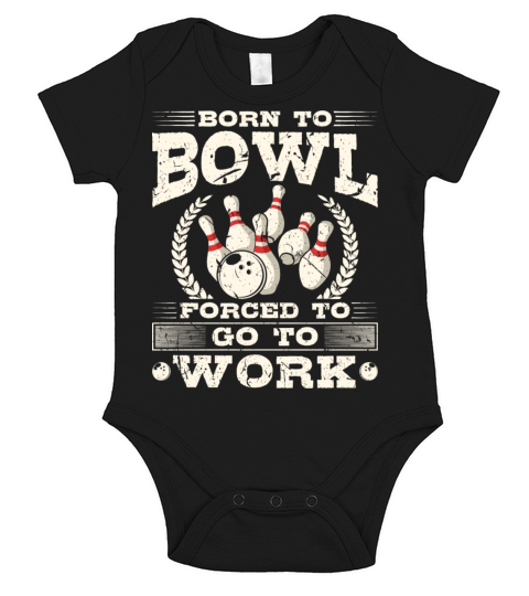 Born To Bowl Bowler Bowling Short Sleeve Baby One-Piece