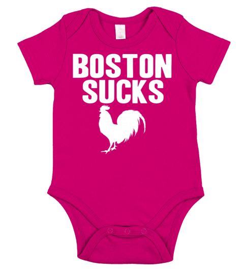 Boston Sucks Vintage Short Sleeve Baby One-Piece