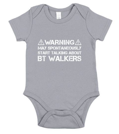 BT Walker Warning Short Sleeve Baby One-Piece